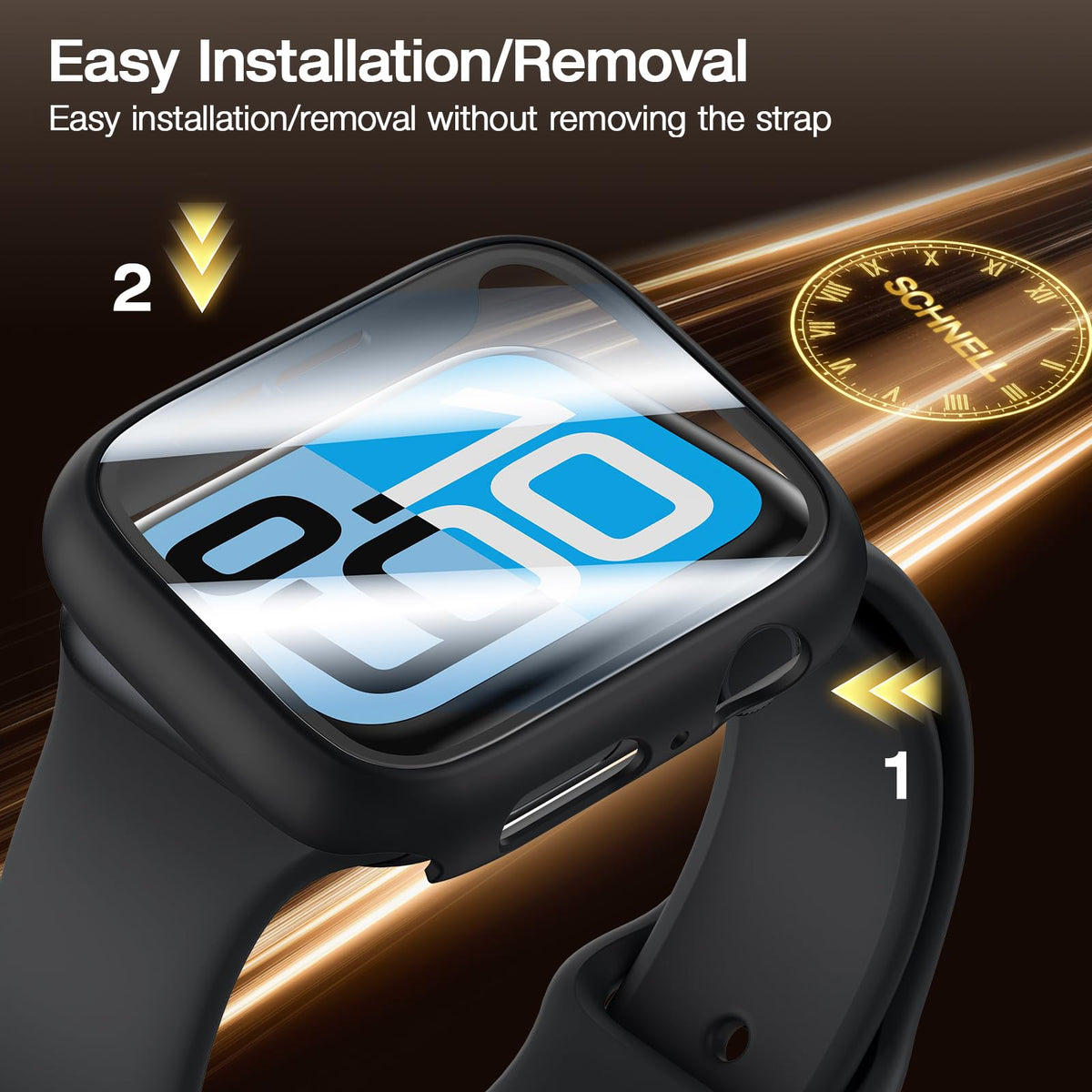 LK 6Pcs for Apple Watch Series 12/Series 11/Series 10 46mm Screen Protector