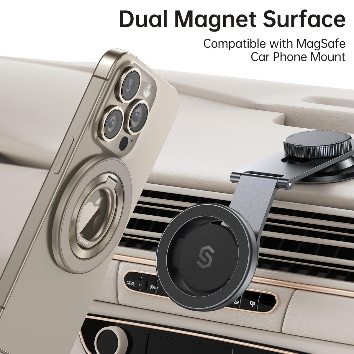 SYNCWIRE for MagSafe Phone Grip, Magnetic Phone Ring Holder Stand Kickstand