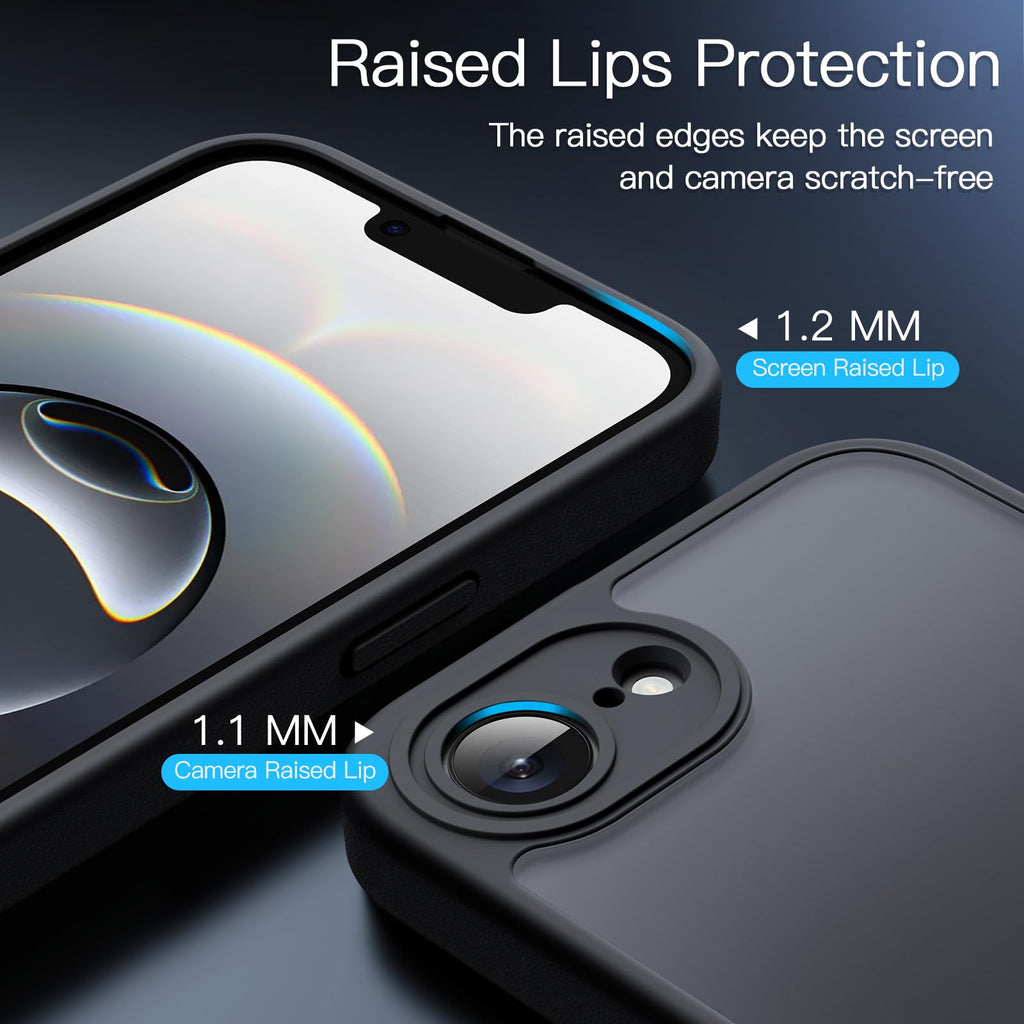 JETech Matte Case for iPhone Air, Black