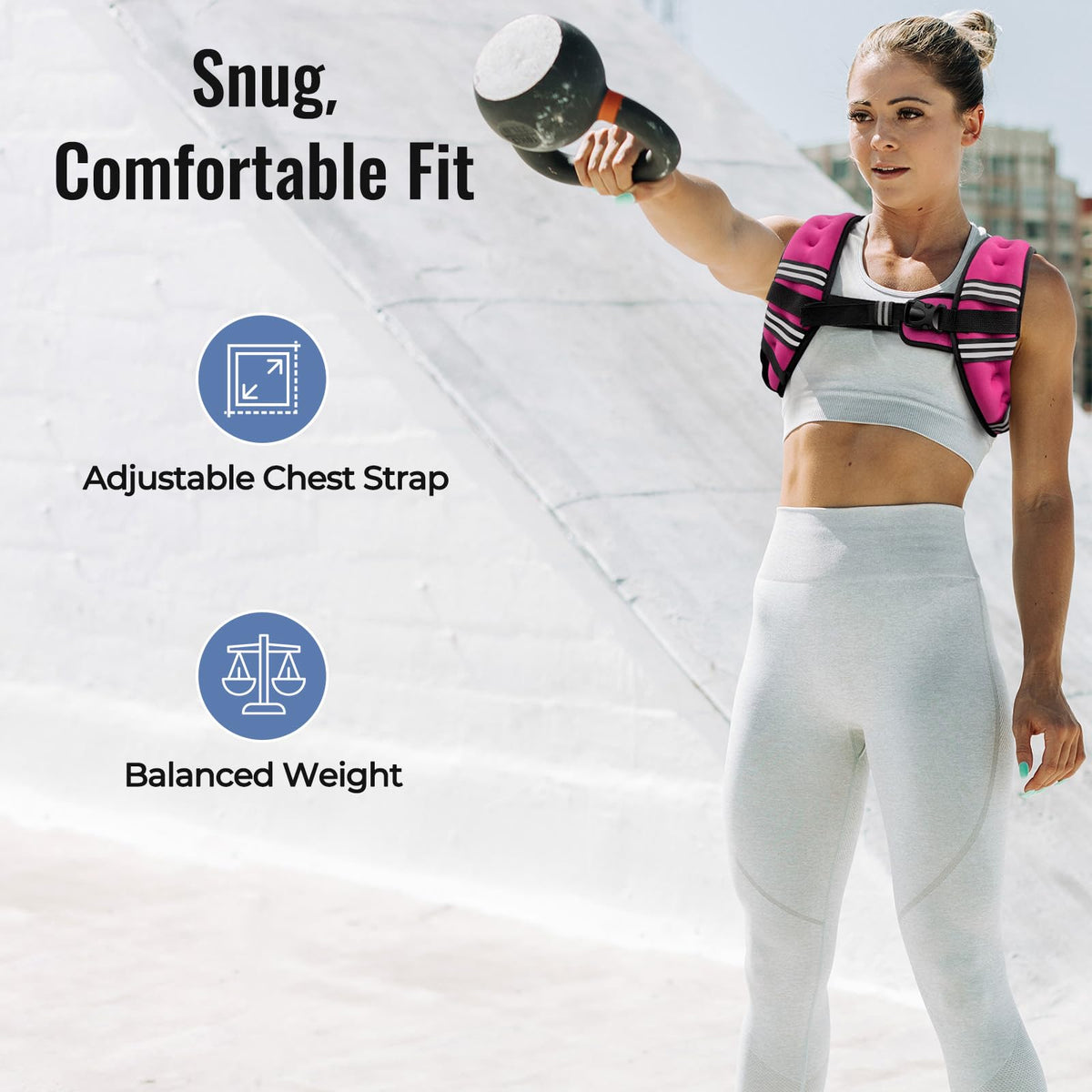 Zeerun Weighted Vest, 6/8/10/12/15/18/20/24/30LB for Men Women