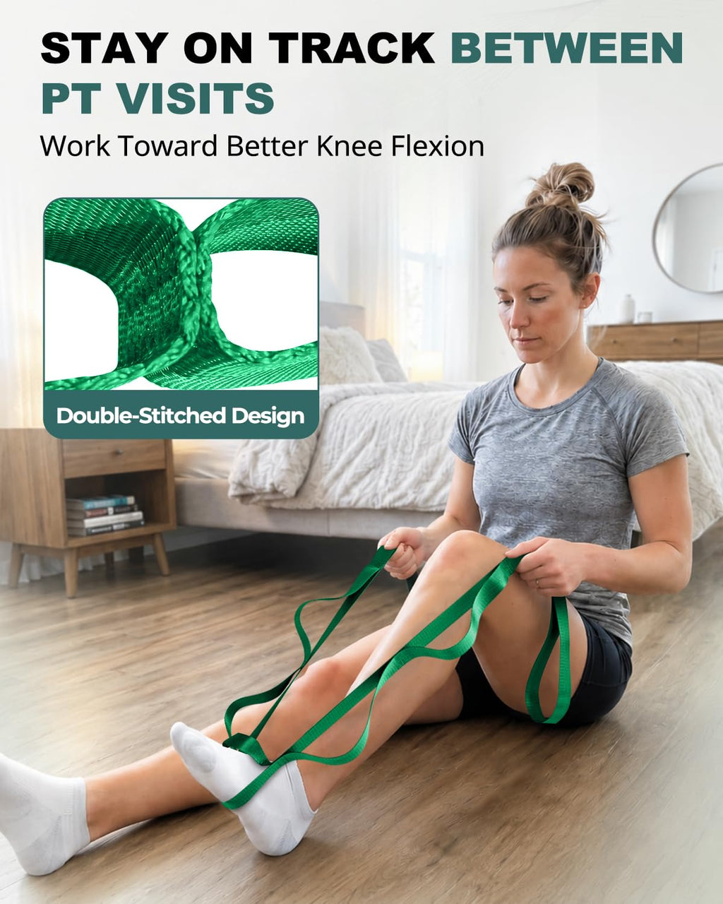 Trideer Stretching Strap with Loops, Yoga Strap, Stretch Bands for Exercise