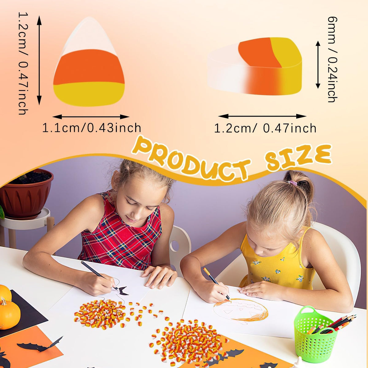 JUNEBRUSHS 150Pcs Fall Mini Erasers, Cute Thanksgiving Erasers Bulk