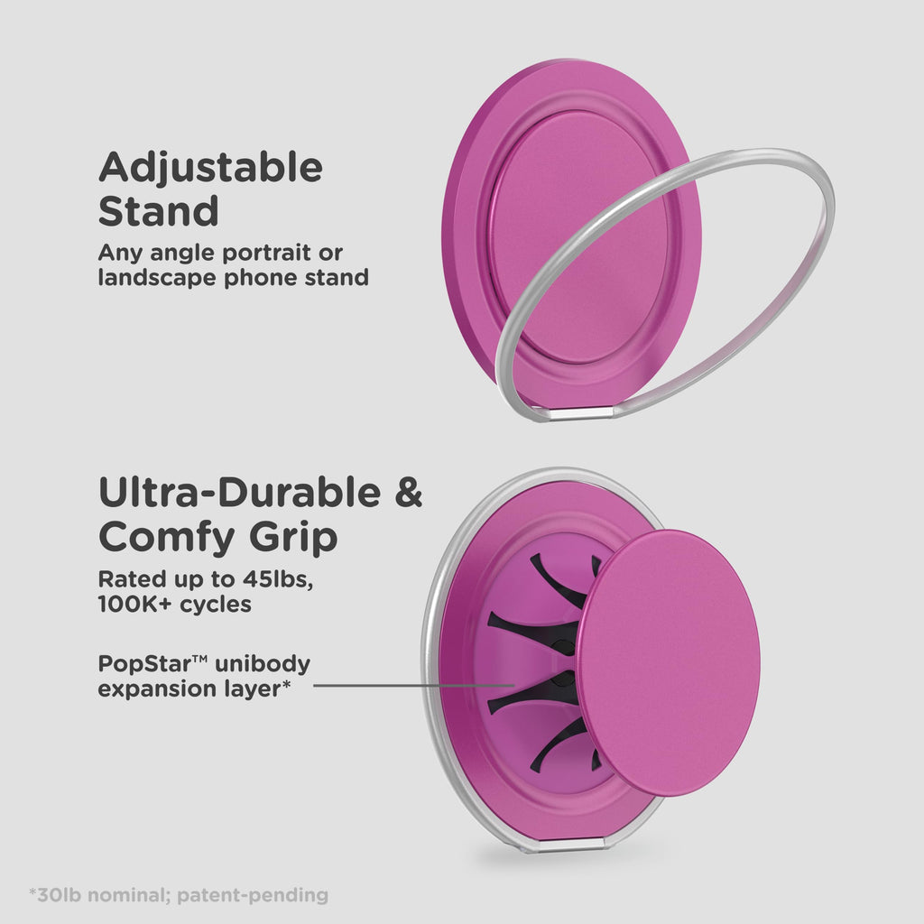 PopSockets Low-Pro Grip for MagSafe, Thin Profile- Gunmetal