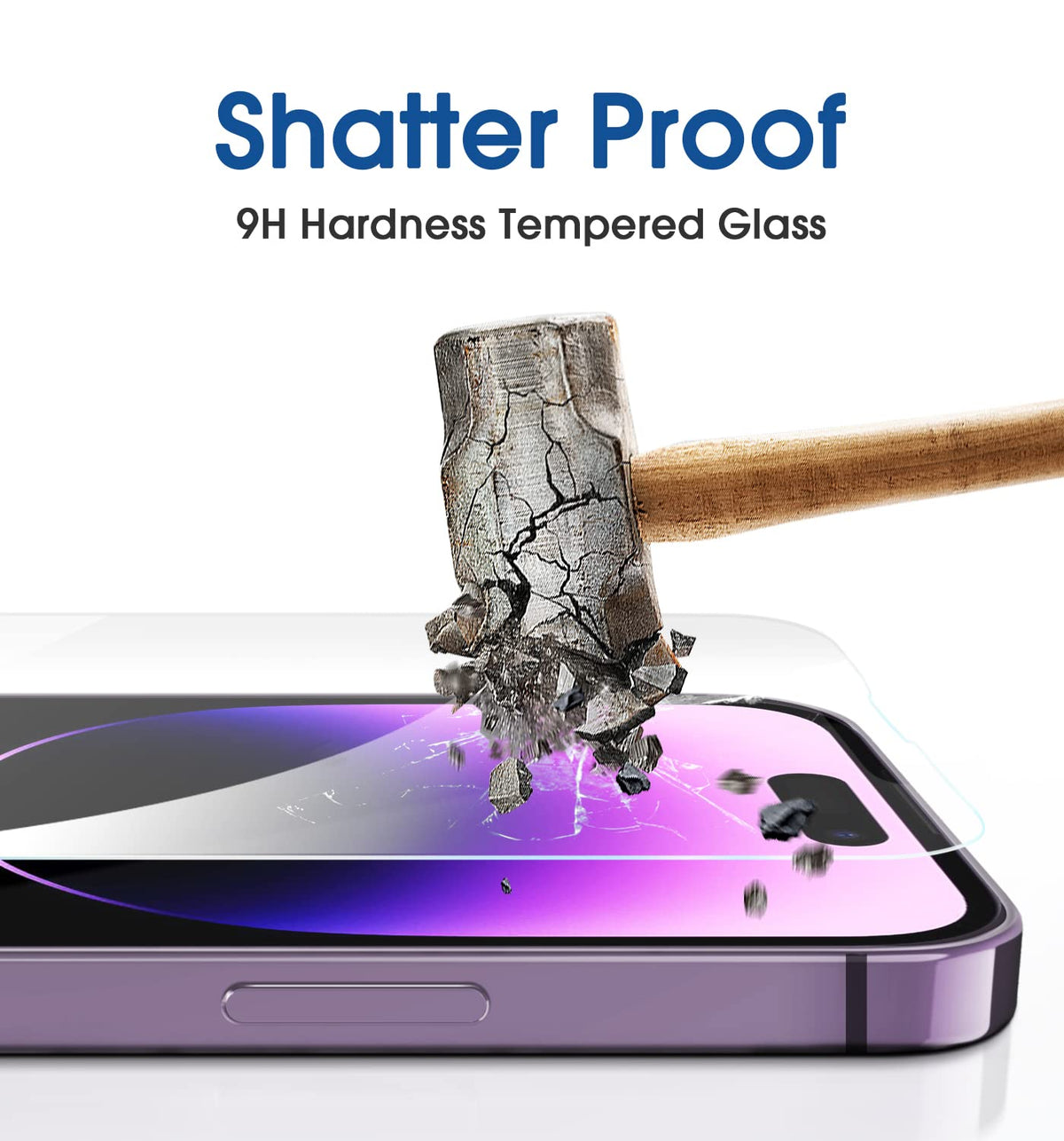 amFilm OneTouch for iPhone 18 Pro Max 6.9'' Screen Protector Tempered Glass