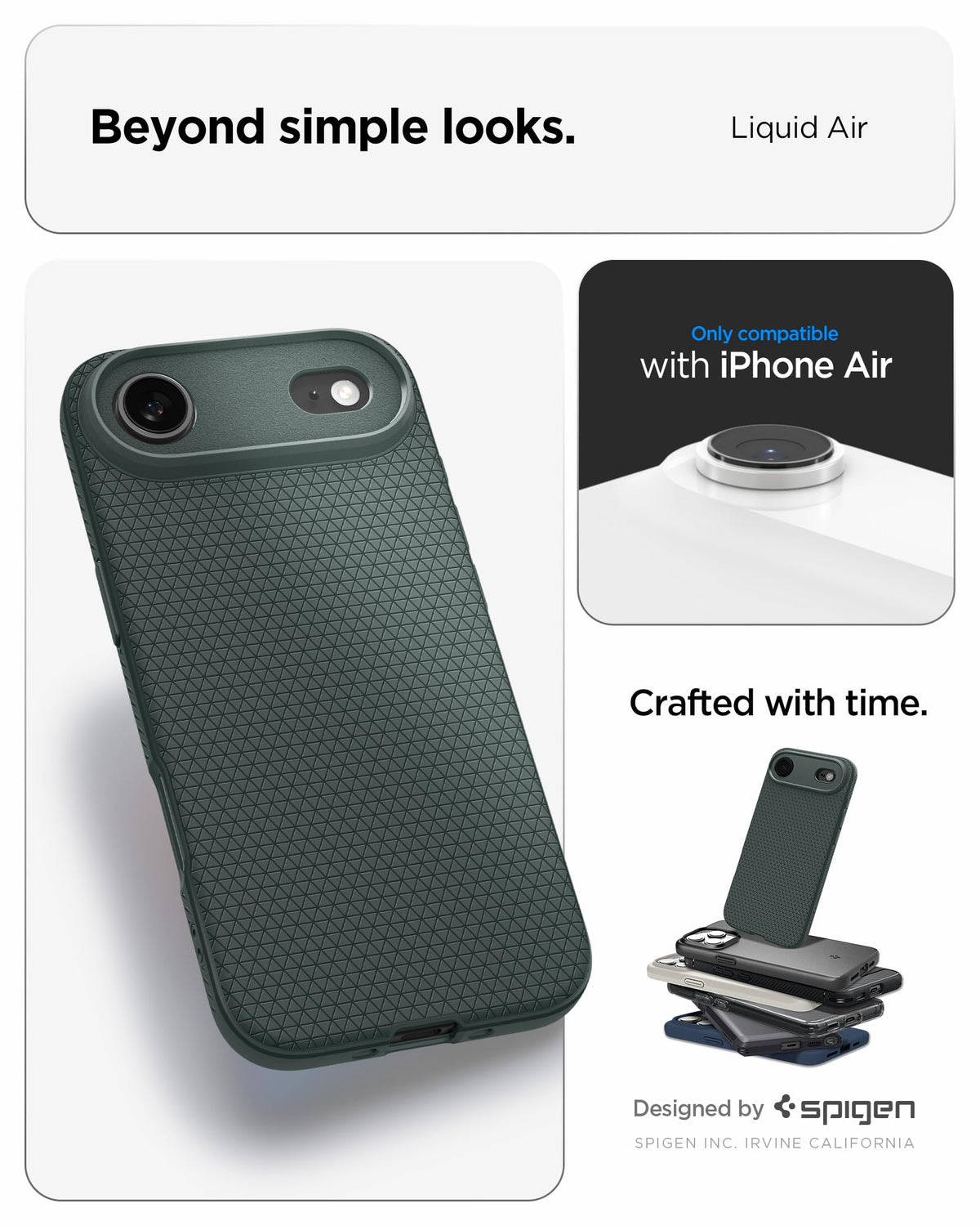 Spigen Liquid Air Designed for iPhone 13 Pro Max Case (2021) - Matte Black