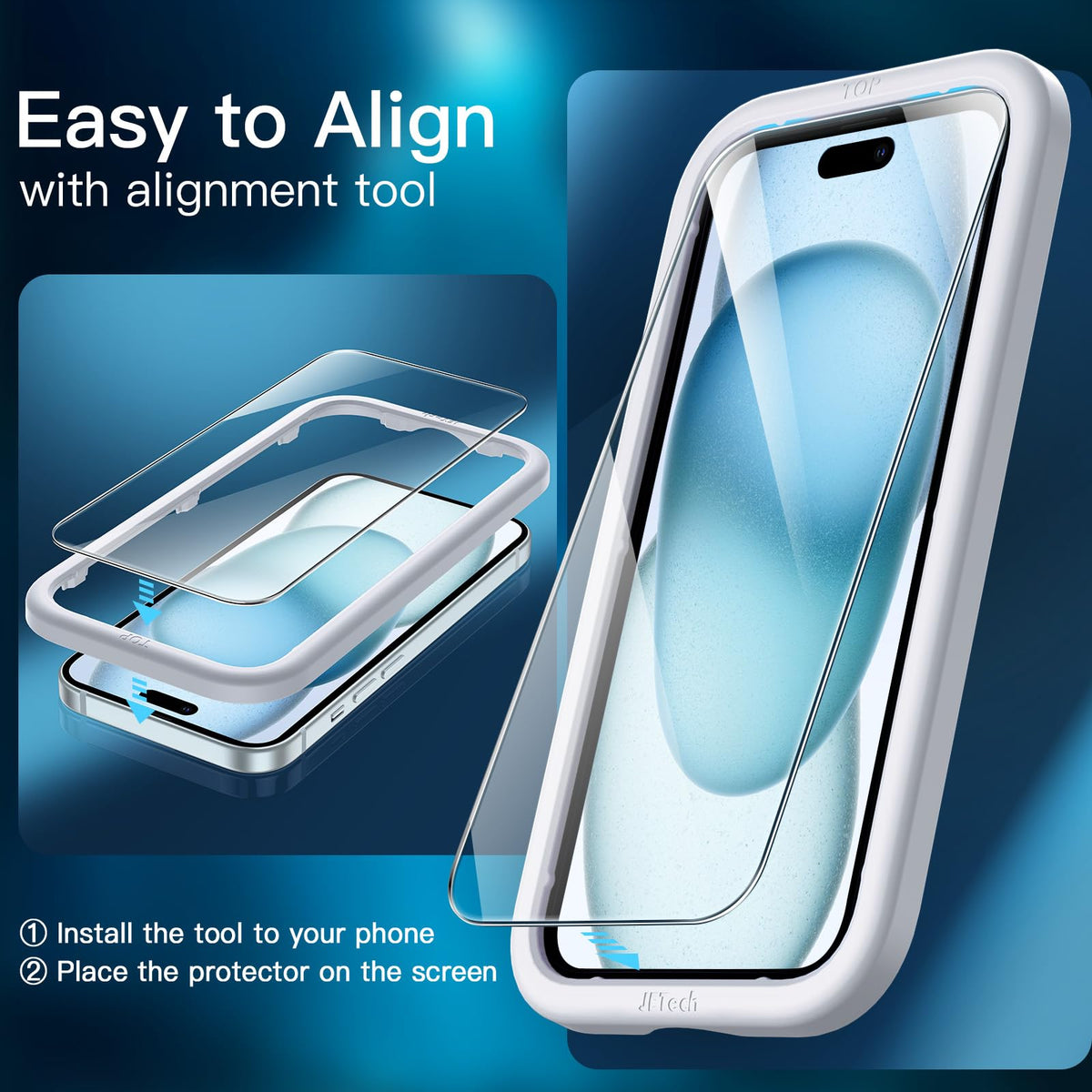 JETech Screen Protector for iPhone 18 Pro Max/17 Pro Max, 3-Pack