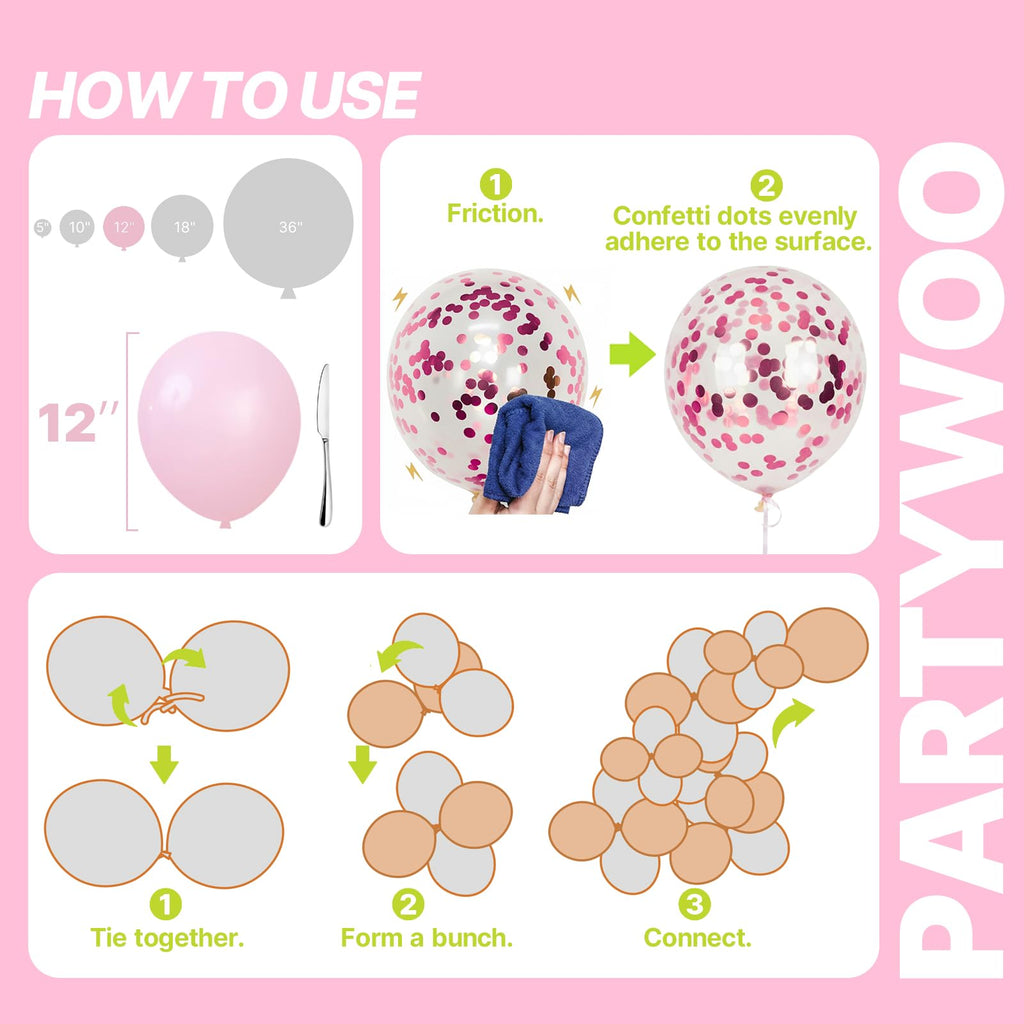 PartyWoo Christmas Balloons 66pcs Santa Xmas Tree Candy Cane Foil Balloons