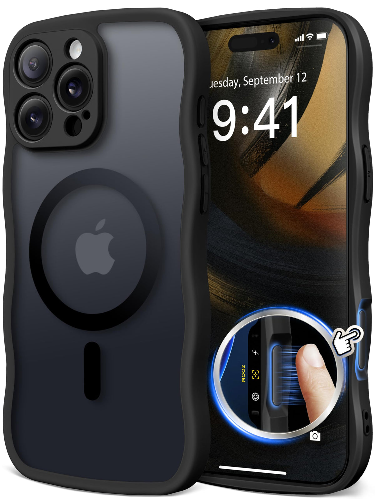 CAPRARO Cute for iPhone 13 Pro Case, Compatible with MagSafe