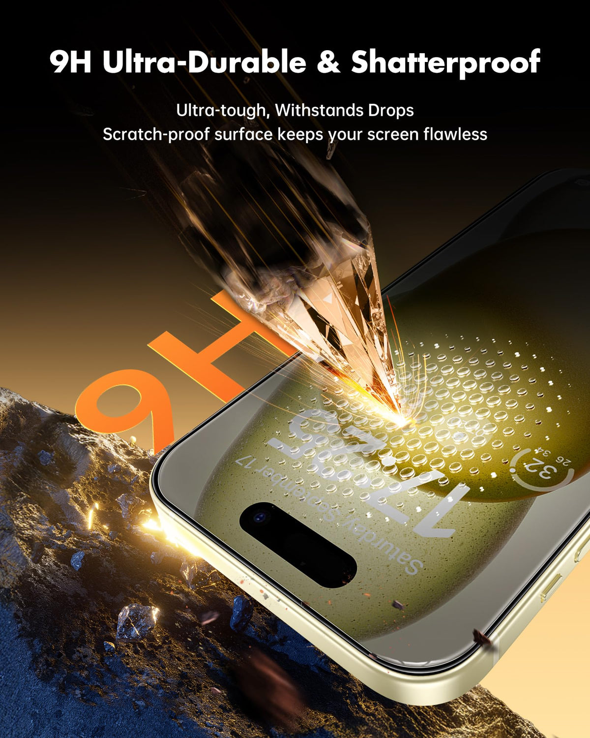 UNBREAKcable Privacy Screen Protector for iPhone 17 Pro Max, 2-Pack