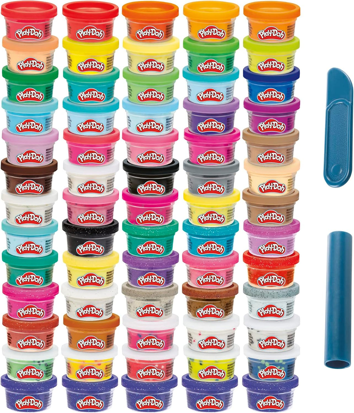 Play-Doh Ultimate Color Collection 65-Pack of 1-oz Cans, Includes Sparkle, Confetti & Color Burst, Back to School Classroom Supplies, Preschool Toys, Ages 2+ (Amazon Exclusive)