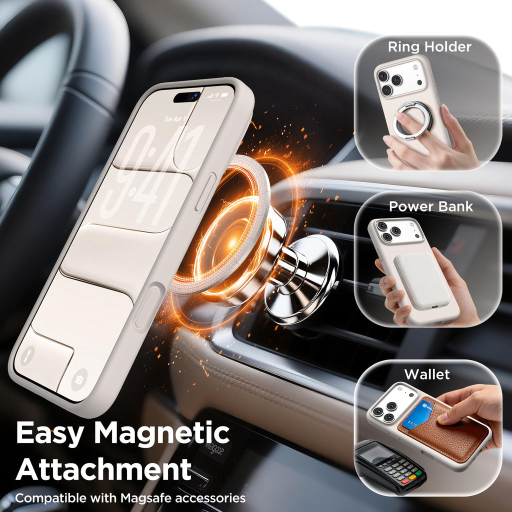 Magnetic for iPhone 18 Pro Max /17 Pro Max Case, Lilac Purple