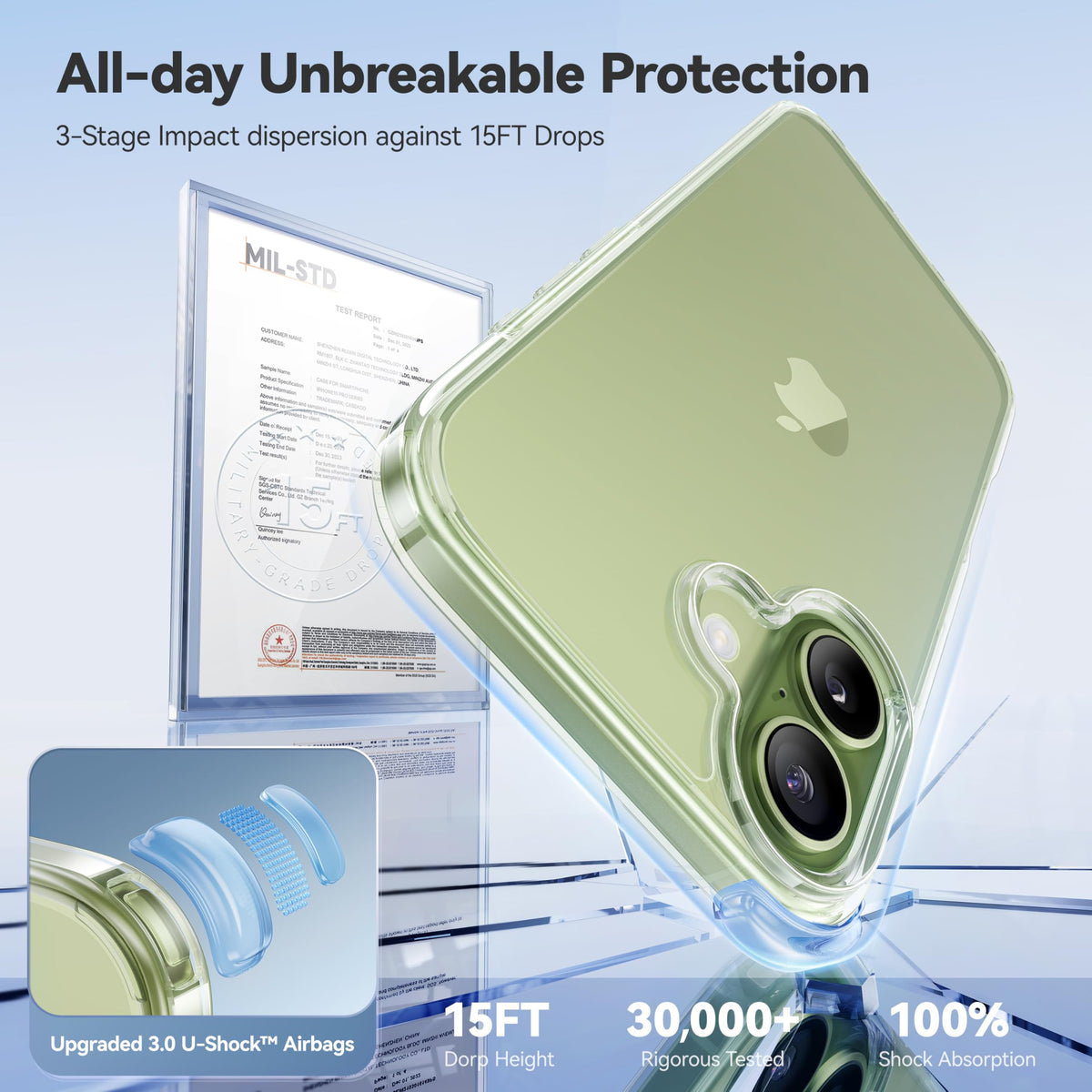 CASEKOO for iPhone 16 Smooth Crystal Clear Case, Patented Anti-Yellow