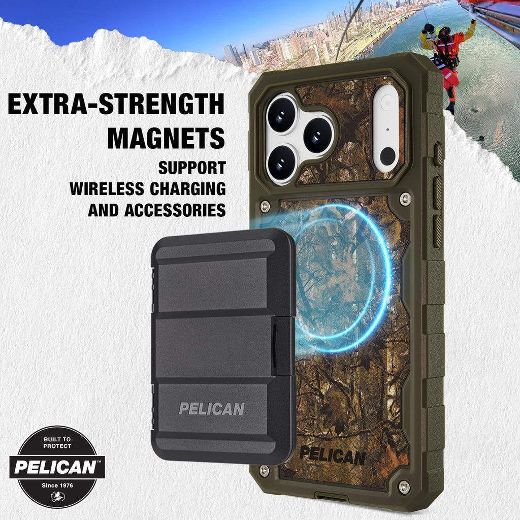 Pelican iPhone 17 Pro Case - MagSafe Phone Case -Ranger Frosted Clear/Black