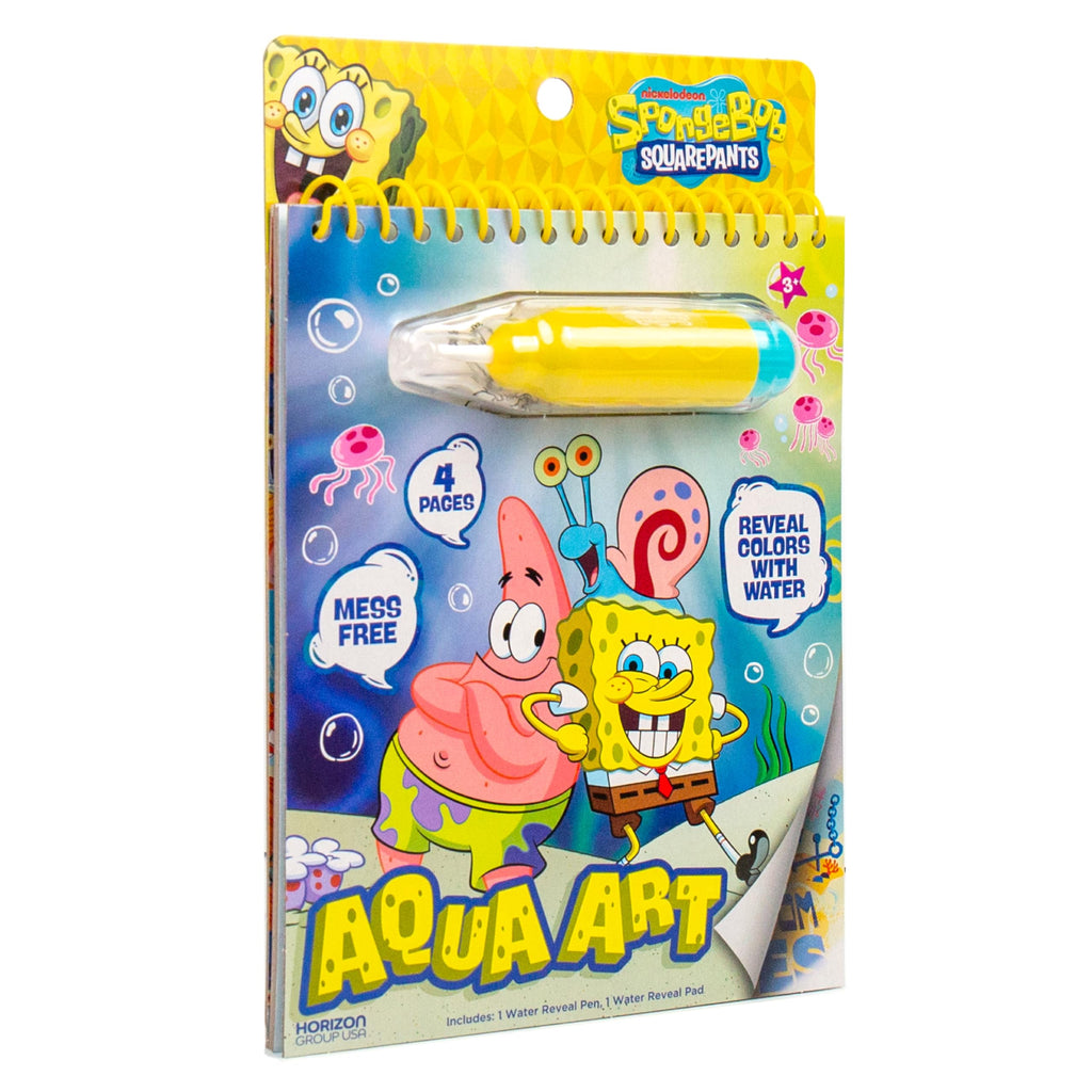 Horizon Group USA Bluey Aqua Art - Reusable Water Reveal Activity Pages With Water Pen for No-Mess Drawing and Coloring