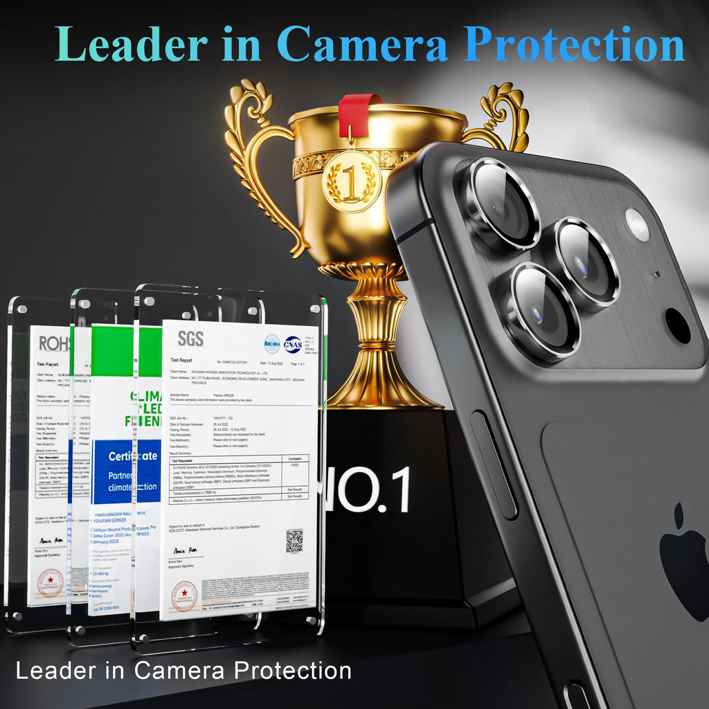 YWXTW Camera Lens Protector for iPhone 16 Pro/iPhone 16 Pro Max, [1 Step Installation Tray] Tempered Glass Screen Protector Metal Individual Camera Cover Accessories Case Friendly (Desert Titanium)