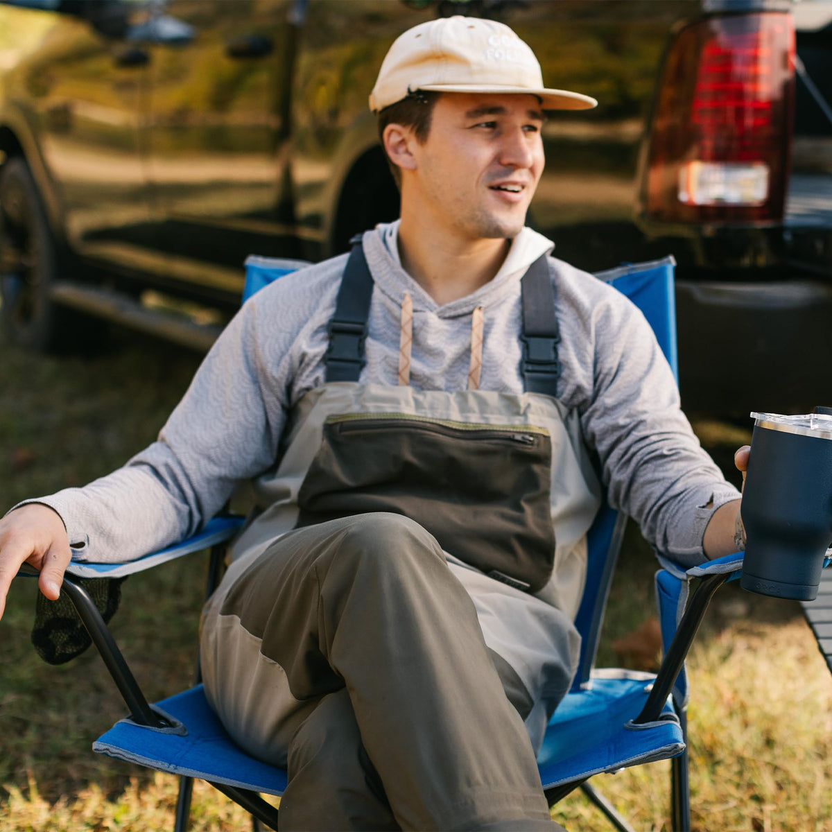 GCI Outdoor Comfort Pro Rocker Camping Chair - Indigo Blue