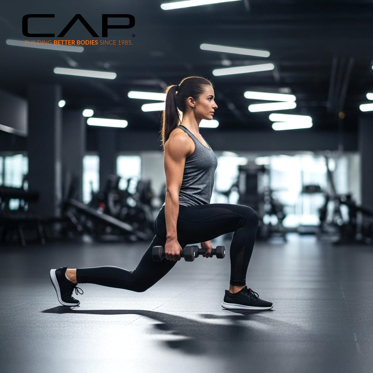 CAP Neoprene Dumbbell Pairs & Sets, Non-Slip Grip, Hex Design