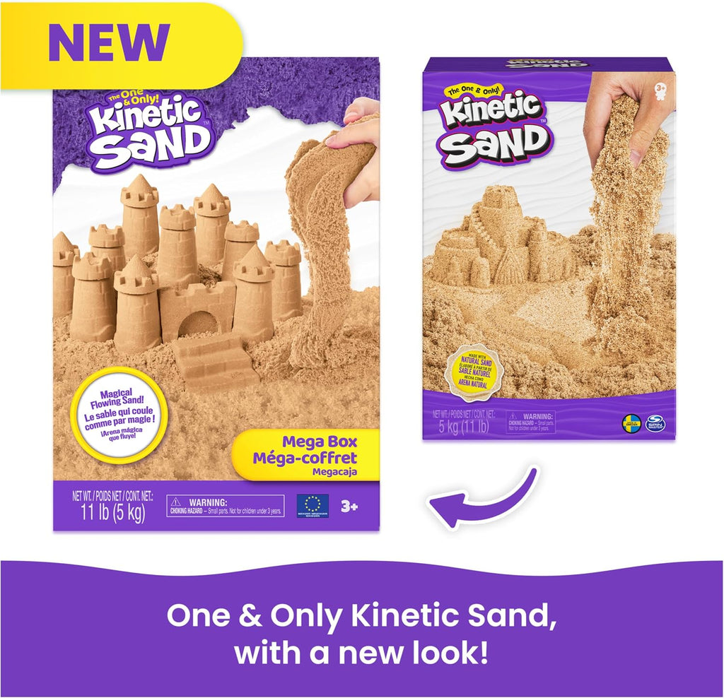 Kinetic Sand 11lb Brown Sand Amazon Exclusive, Sensory Toys, Ages 3+