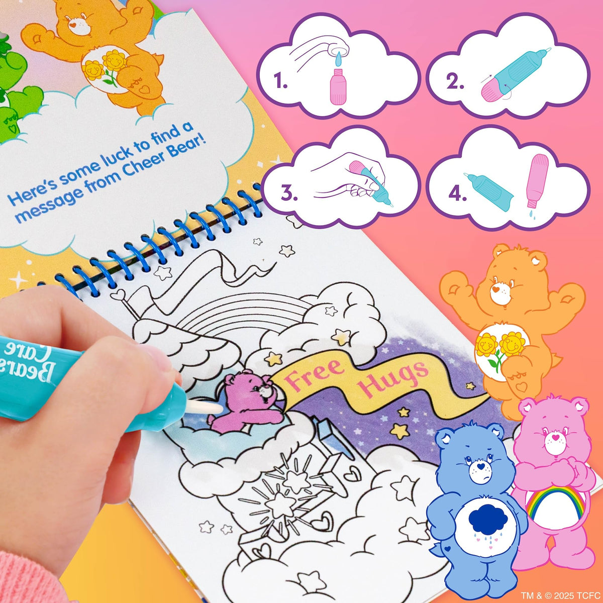 Horizon Group USA Bluey Aqua Art - Reusable Water Reveal Activity Pages With Water Pen for No-Mess Drawing and Coloring