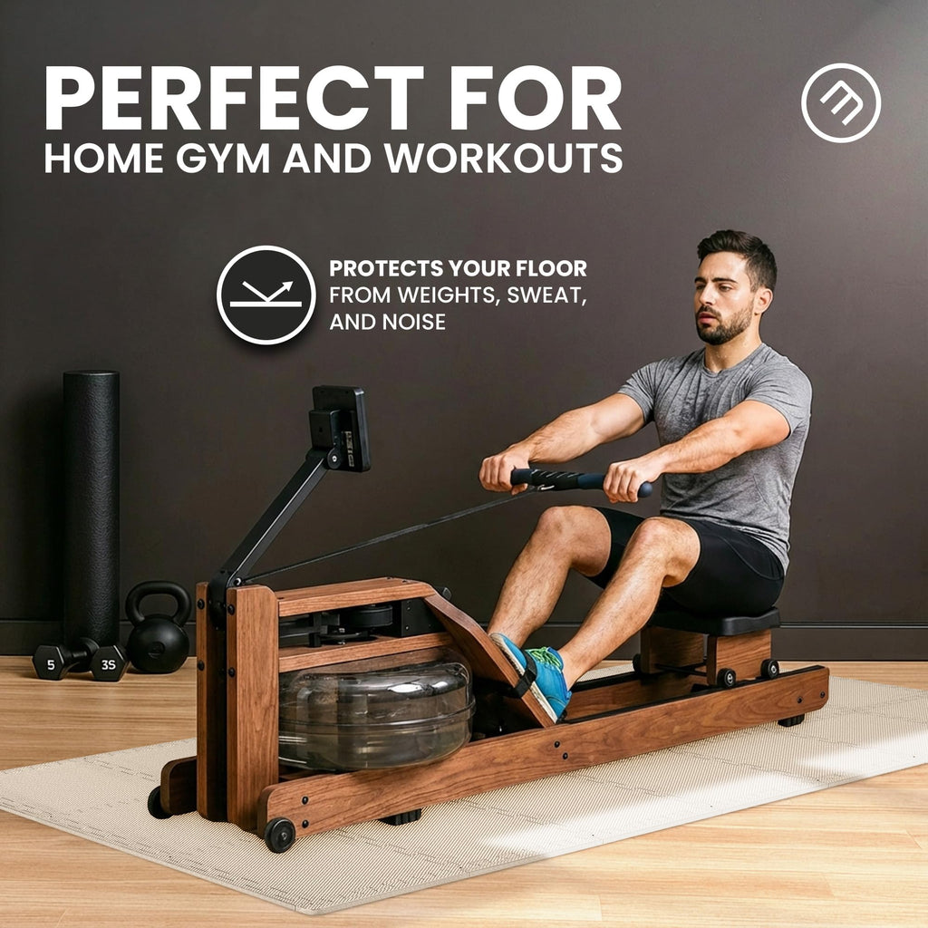 bemaxx Gym Mats Set - EVA Interlocking Foam Floor Tiles Workout Mat Puzzle