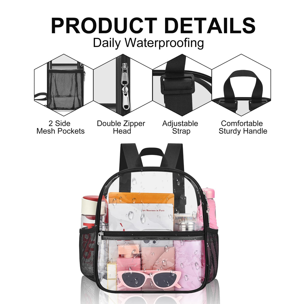 Oraben Clear Backpack for Stadium Events Sports Fan Backpack Stadium Bag