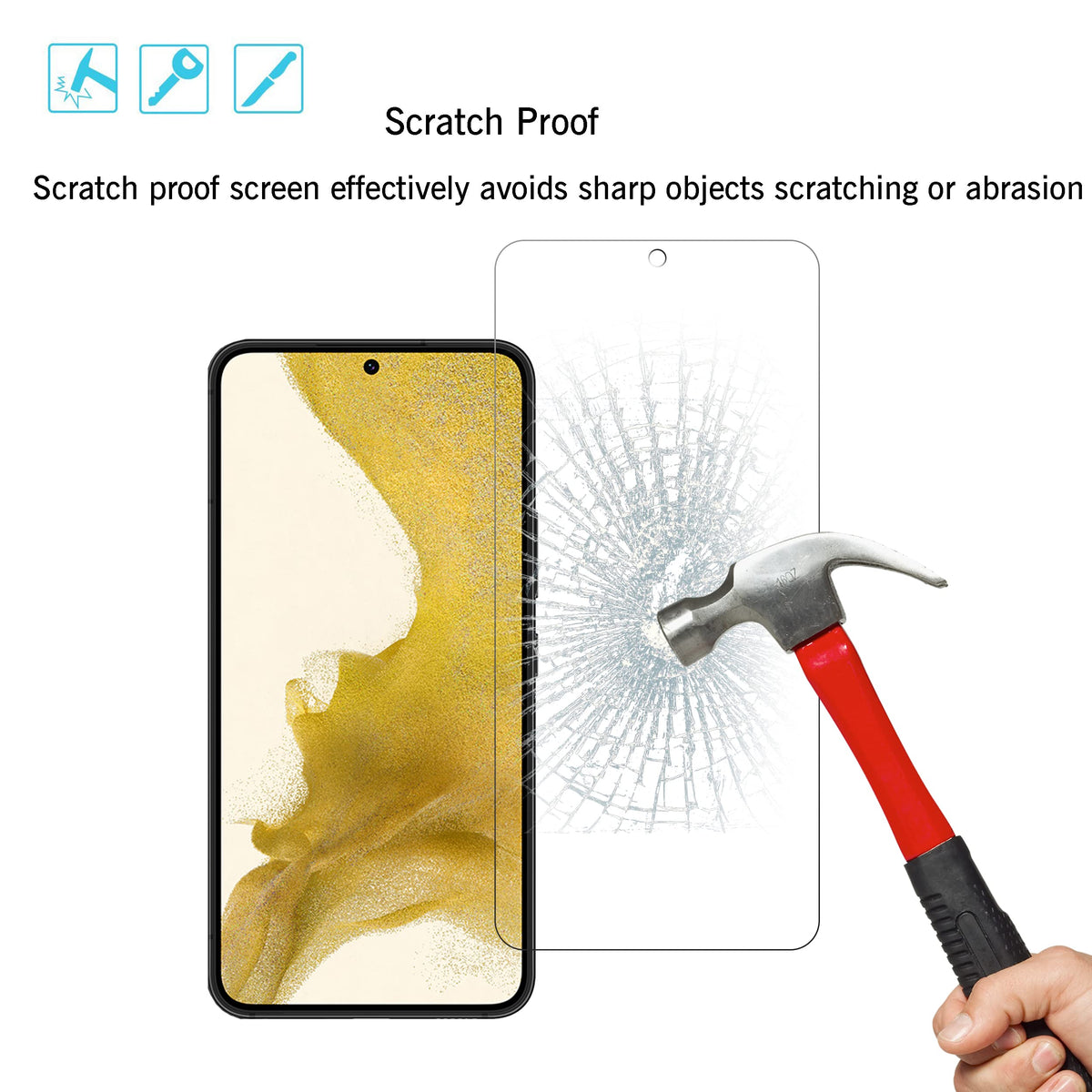 Ailun Screen Protector + Camera Lens Protector for Galaxy S24+ / S24 Plus