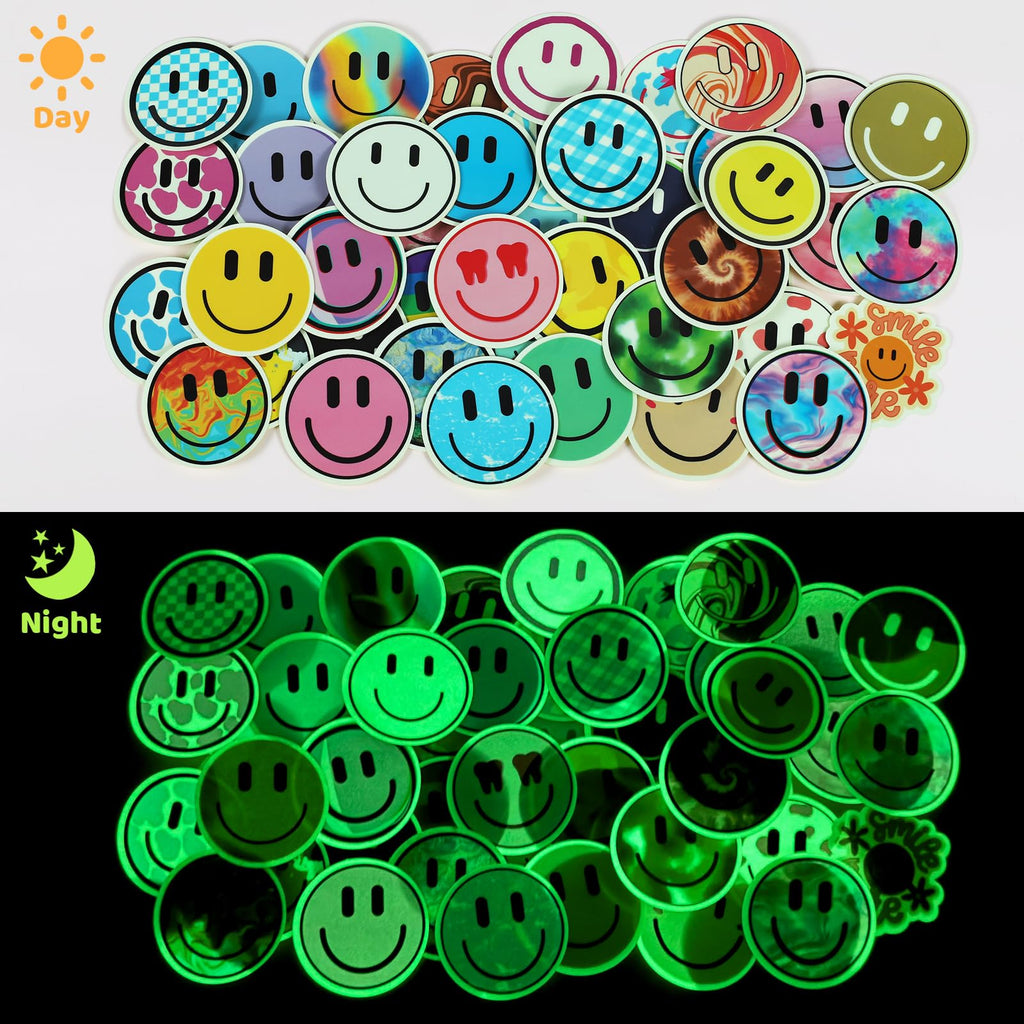 100PCS Smile Neon Stickers