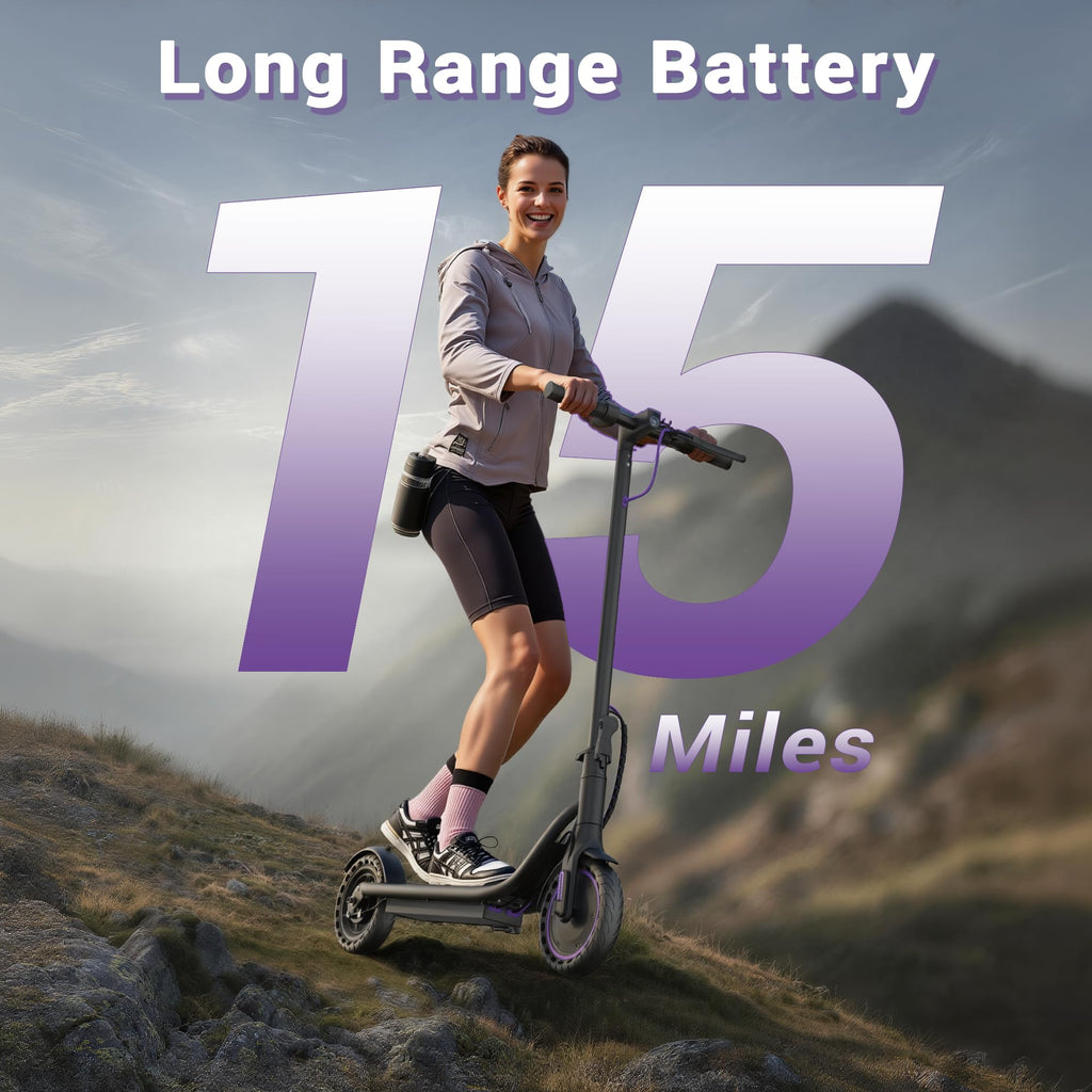 VOLPAM Electric Scooter, 350W/500W Motor, 21/28/40 Miles Long Range
