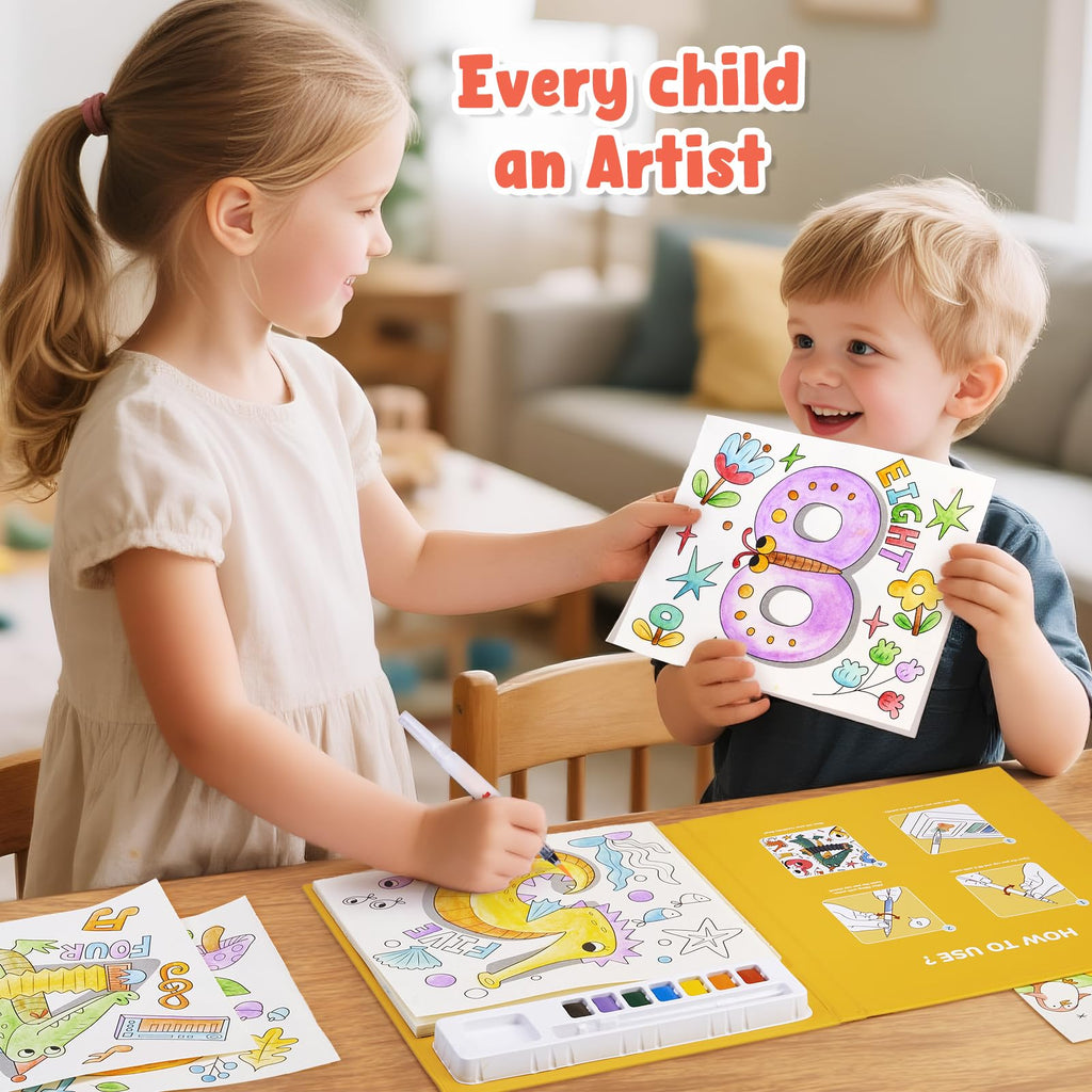 JoyCat Paint with Water Coloring Books for Toddlers (Magical Pony)