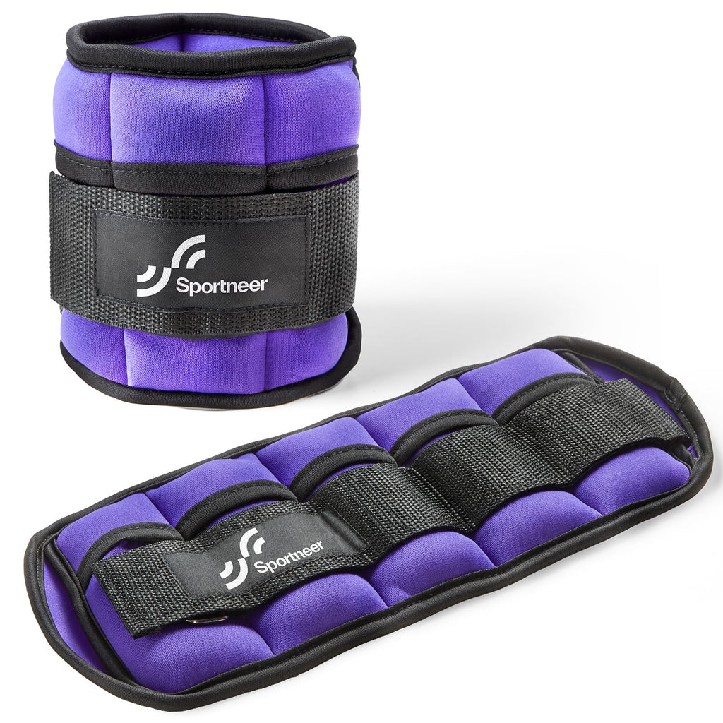 Sportneer Adjustable Ankle Weights, 2-10 lb per Pair, Removable Weights