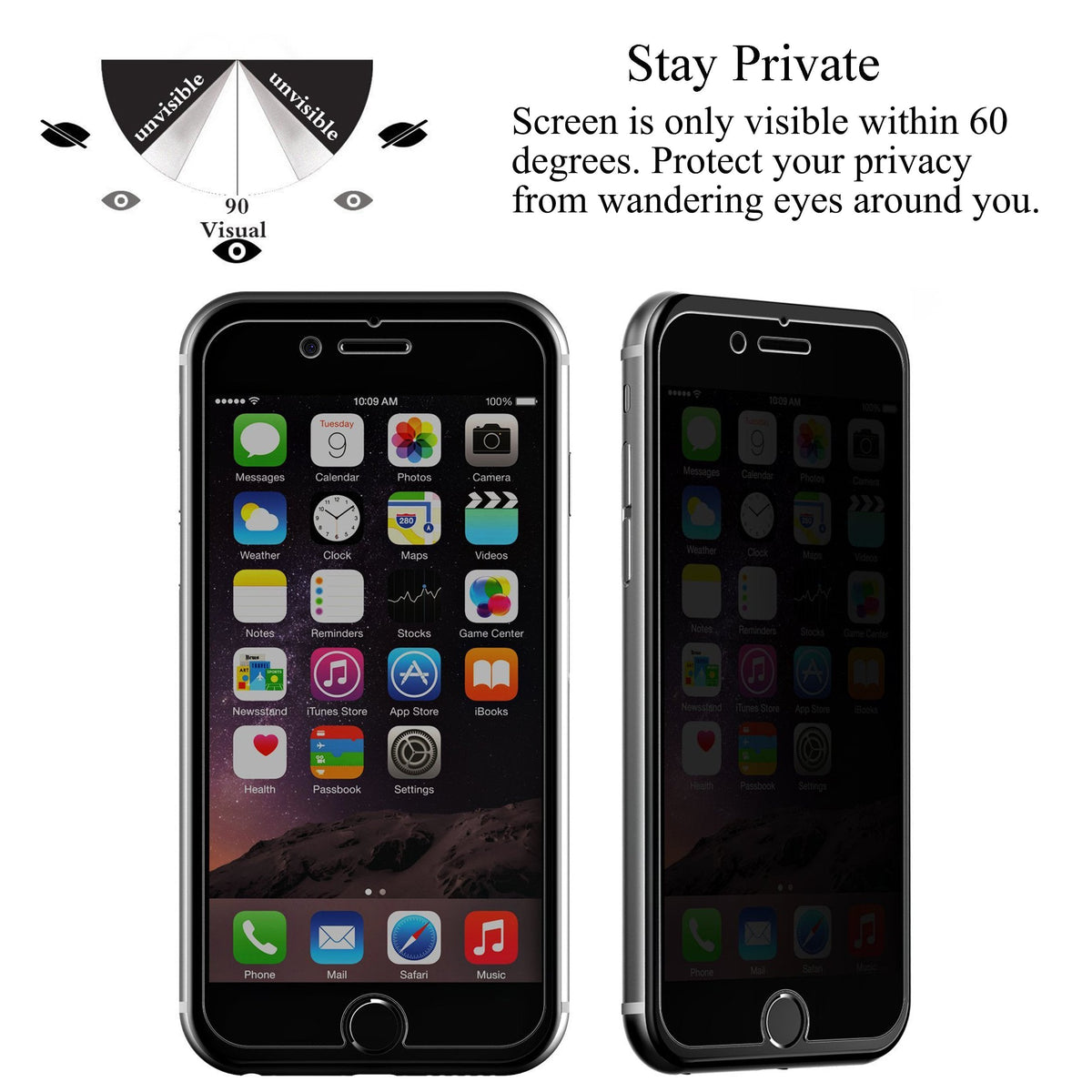 Ailun Privacy Screen Protector iPhone 17e/16e/14/13/13 Pro, 2 Pack