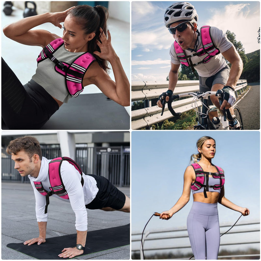 Zeerun Weighted Vest, 6/8/10/12/15/18/20/24/30LB for Men Women