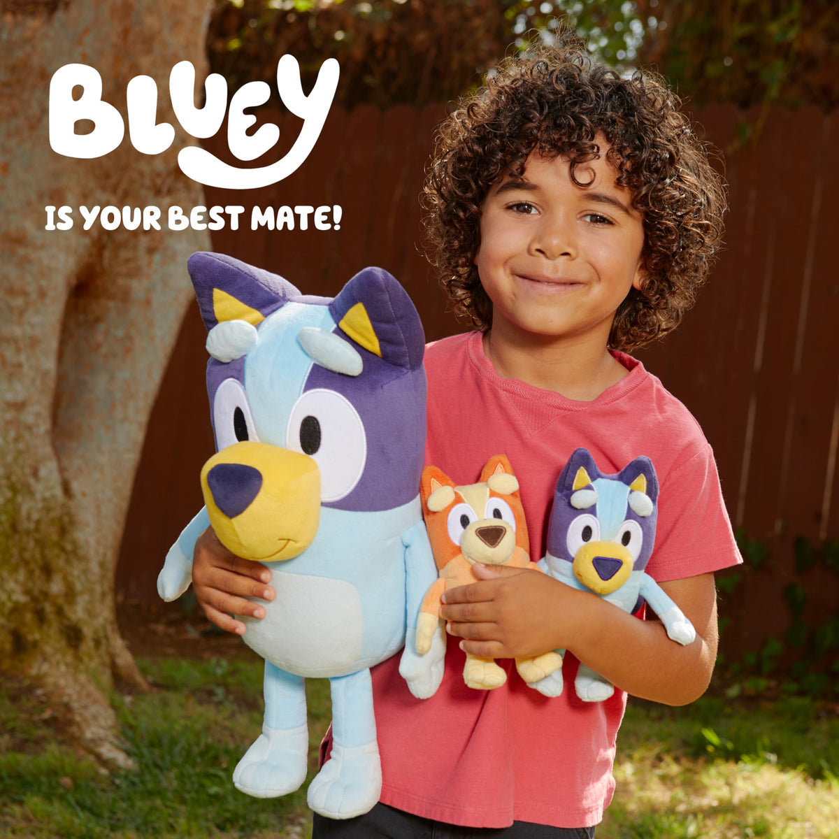 Bluey Friends 3 Pack Plush Toys, Lucky, Chloe and Coco
