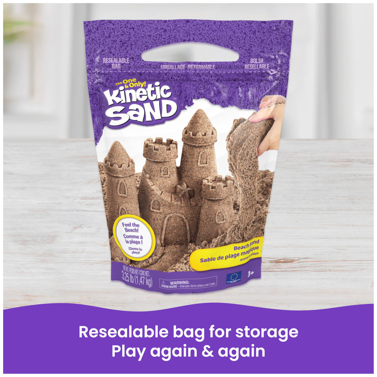 Kinetic Sand 11lb Brown Sand Amazon Exclusive, Sensory Toys, Ages 3+