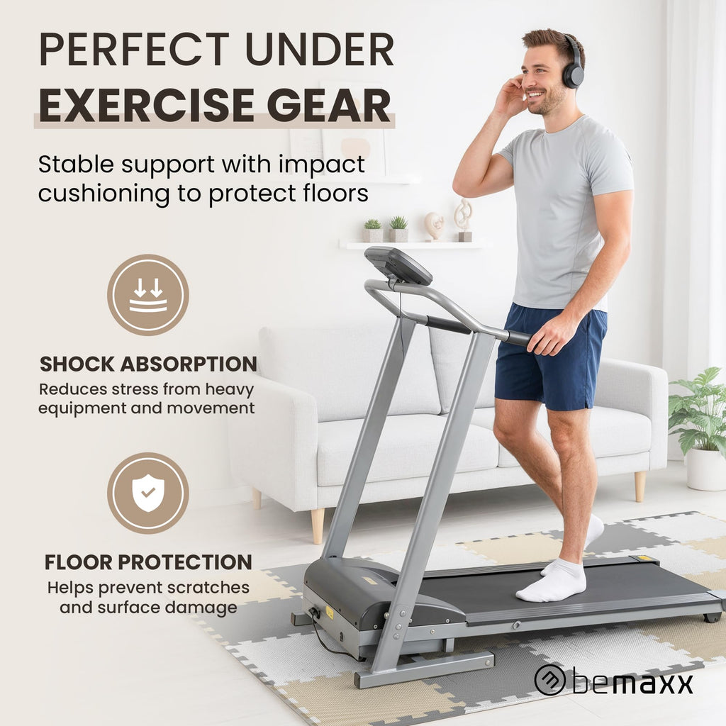 bemaxx Gym Mats Set - EVA Interlocking Foam Floor Tiles Workout Mat Puzzle