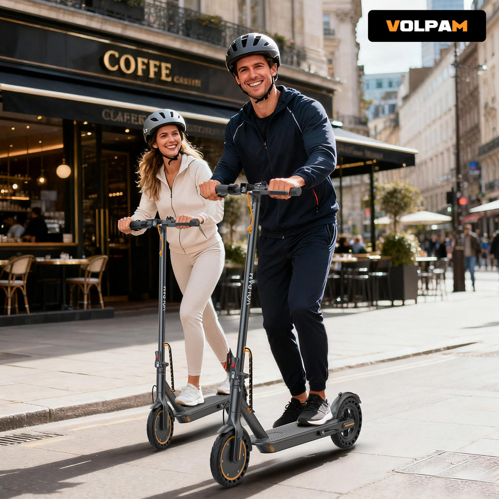 VOLPAM Electric Scooter, 350W/500W Motor, 21/28/40 Miles Long Range