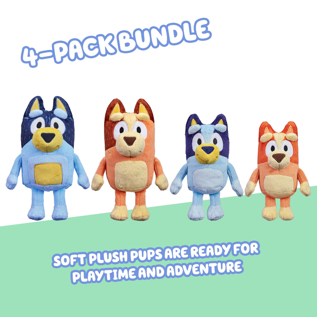 Bluey Friends 3 Pack Plush Toys, Lucky, Chloe and Coco