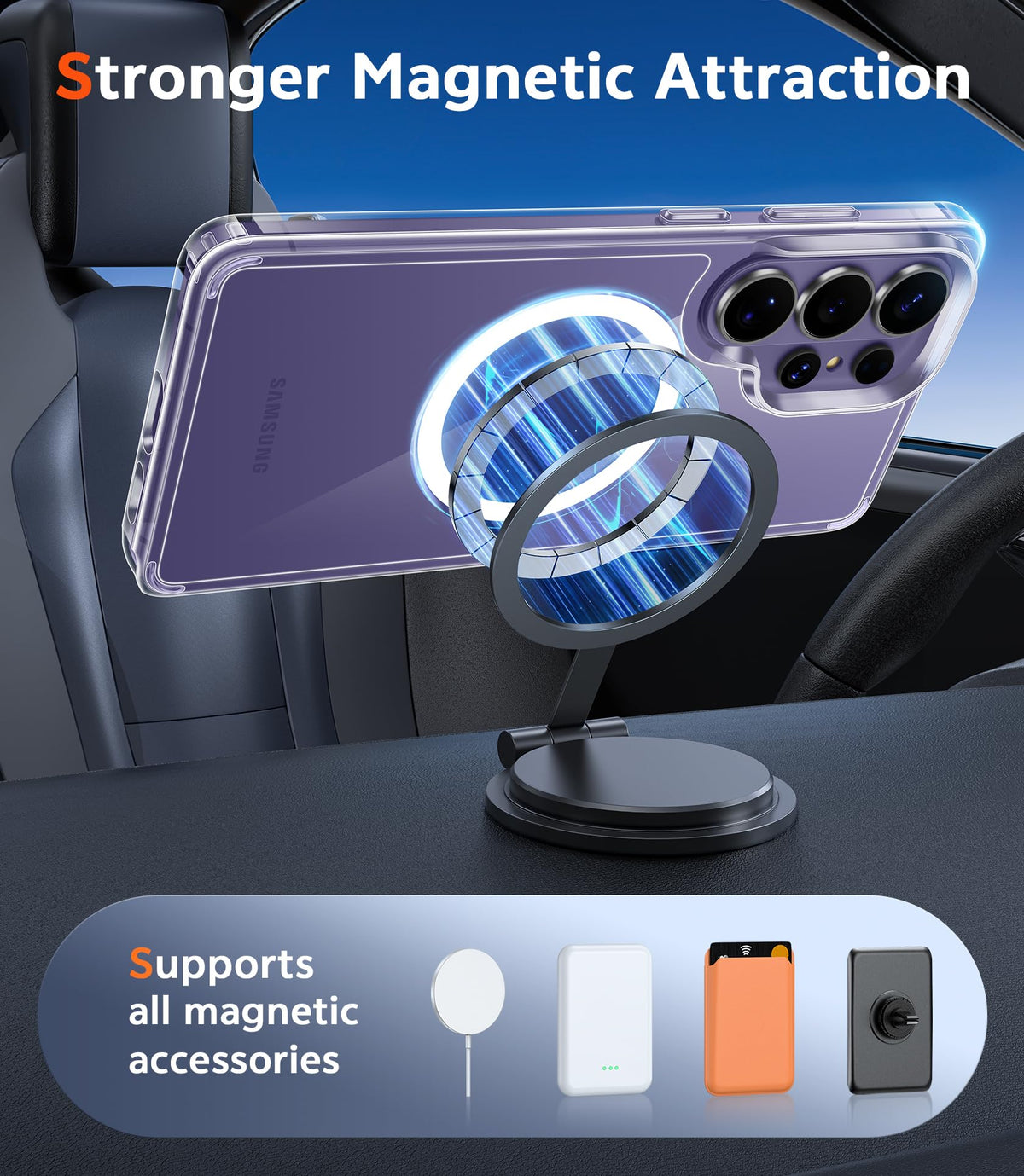 FNTCASE for iPhone 18 Pro Max/17 Pro Max Case Fit for Magsafe