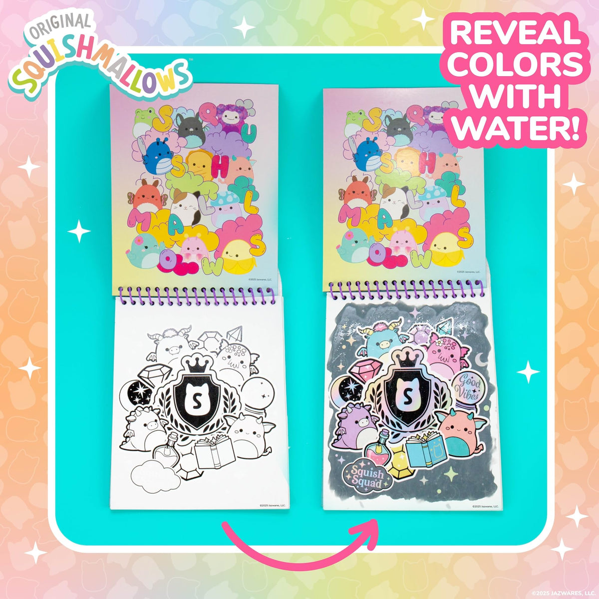 Horizon Group USA Bluey Aqua Art - Reusable Water Reveal Activity Pages With Water Pen for No-Mess Drawing and Coloring