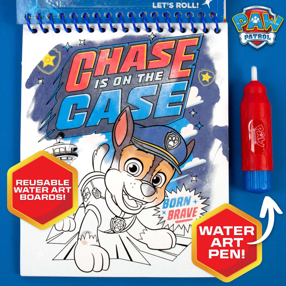 Horizon Group USA Bluey Aqua Art - Reusable Water Reveal Activity Pages With Water Pen for No-Mess Drawing and Coloring