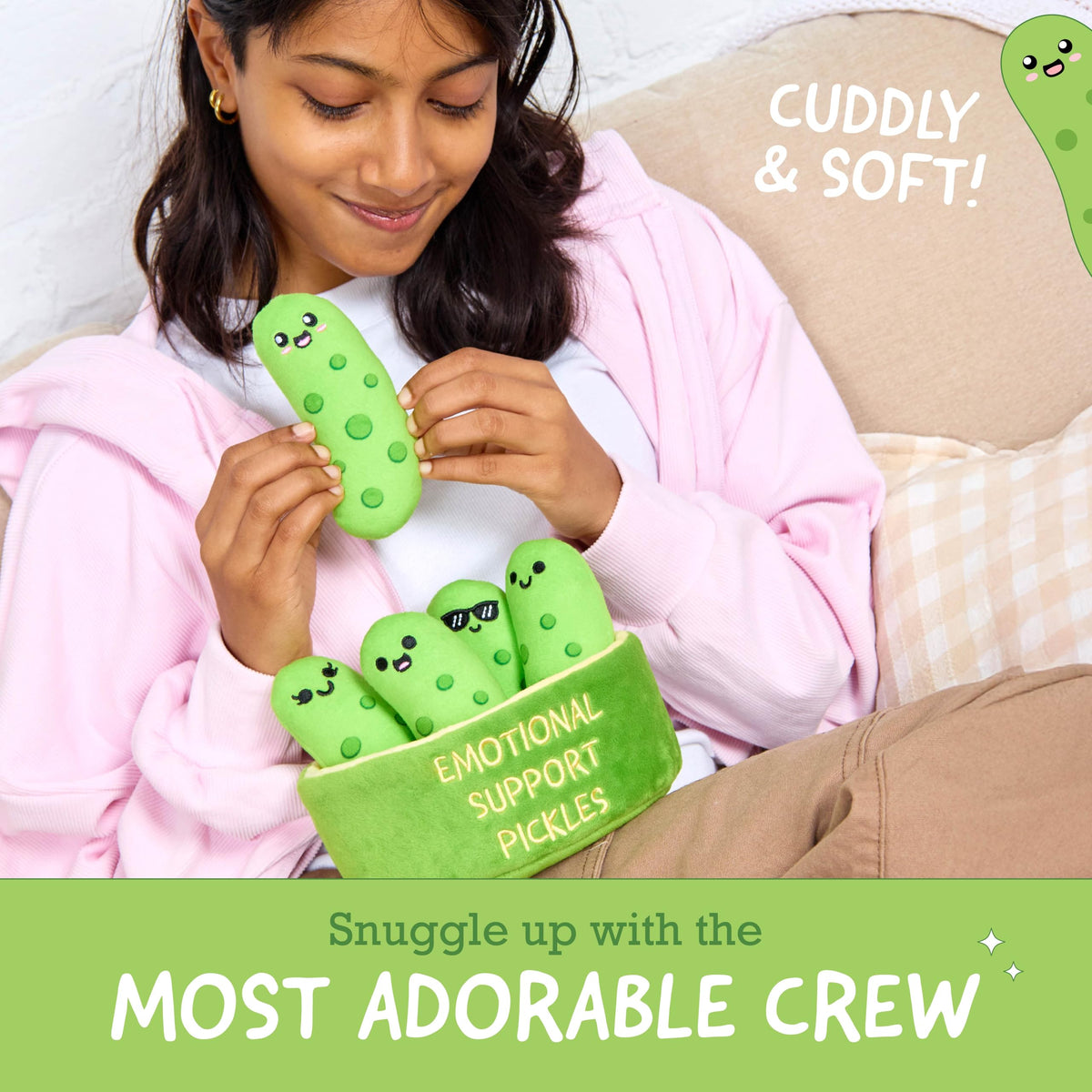Emotional Support Dino Nuggies, Cuddly Dinosaur Toys by Relatable