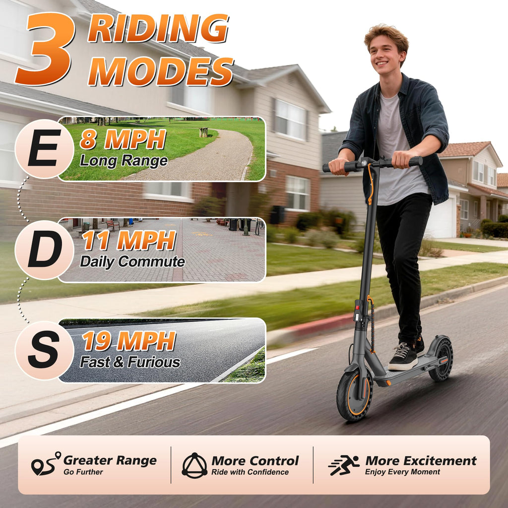 VOLPAM Electric Scooter, 350W/500W Motor, 21/28/40 Miles Long Range