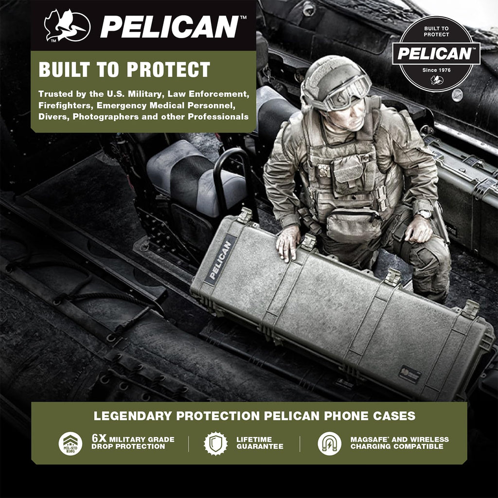 Pelican iPhone 17 Pro Case - MagSafe Phone Case -Ranger Frosted Clear/Black