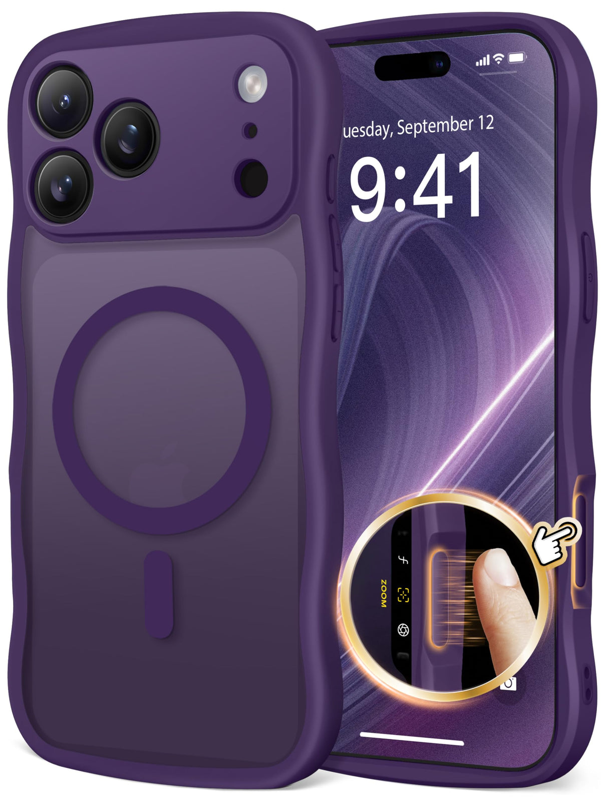 CAPRARO Cute for iPhone 13 Pro Case, Compatible with MagSafe