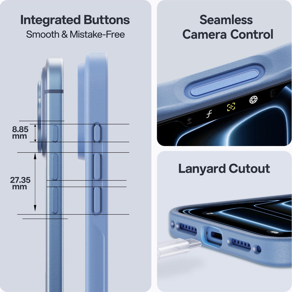 CASEKOO for iPhone 16 Smooth Crystal Clear Case, Patented Anti-Yellow