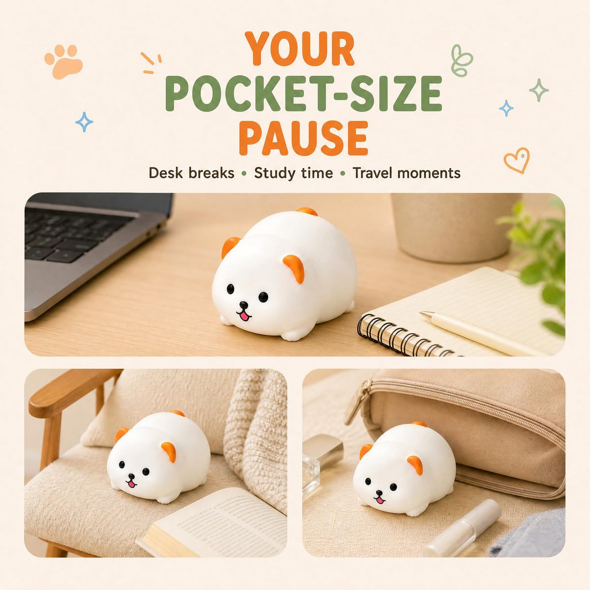 Crunchy Mango Squishies ASMR Toy, Bead Filled Realistic Bar Stress Ball