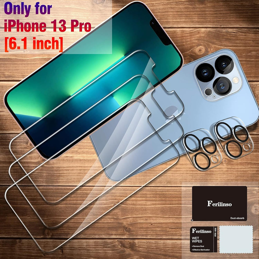 Ferilinso Camera Lens Protector for iPhone 14/15/14 Plus/15 Plus/13/13 Mini