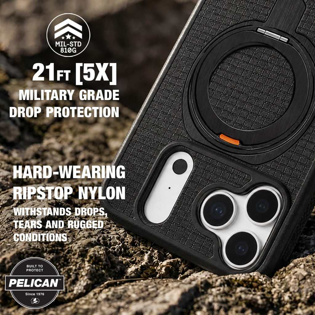 Pelican iPhone 17 Pro Case - MagSafe Phone Case -Ranger Frosted Clear/Black