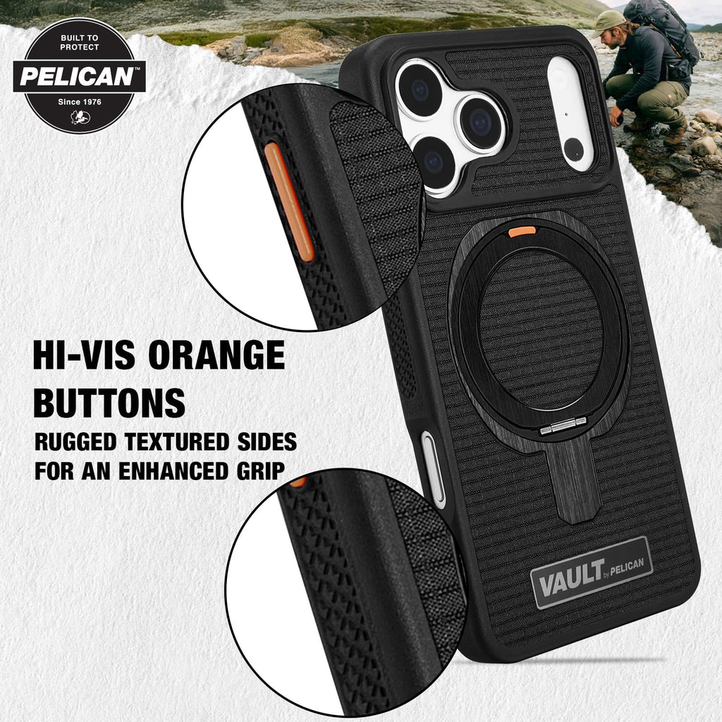Pelican iPhone 17 Pro Case - MagSafe Phone Case -Ranger Frosted Clear/Black