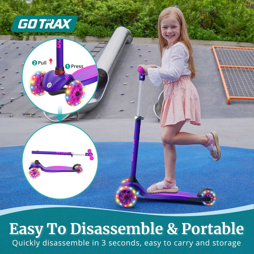 Gotrax KS1 Kids Kick Scooter, 3 Wheels for Boys & Girls 2-8, Gifts